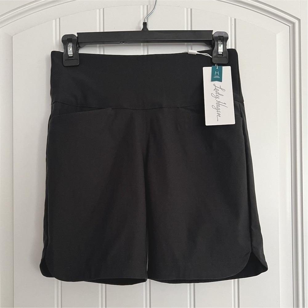 Lady Hagen Black Athletic Golf Shorts‎ 7" Inseam Size XS NWT